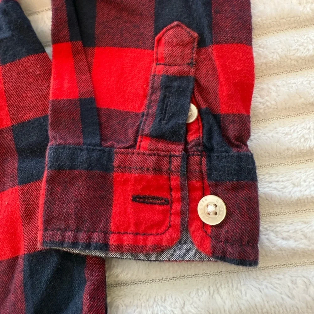 OshKosh B'gosh Red and Black Checkered Kids Shirt